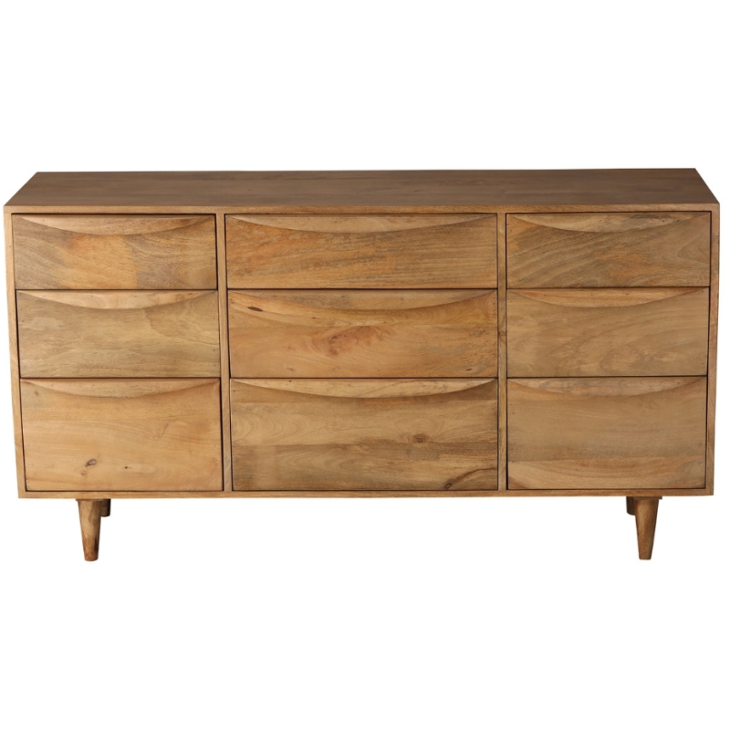 Commode manguier 9 tiroirs 140 cm Barjac  - 2