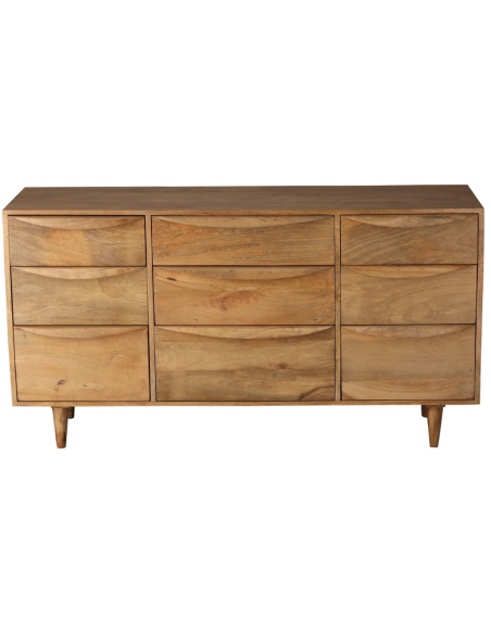 Commode manguier 9 tiroirs 140 cm Barjac  - 2