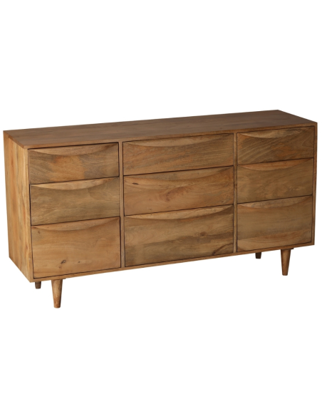 Commode manguier 9 tiroirs 140 cm Barjac  - 1