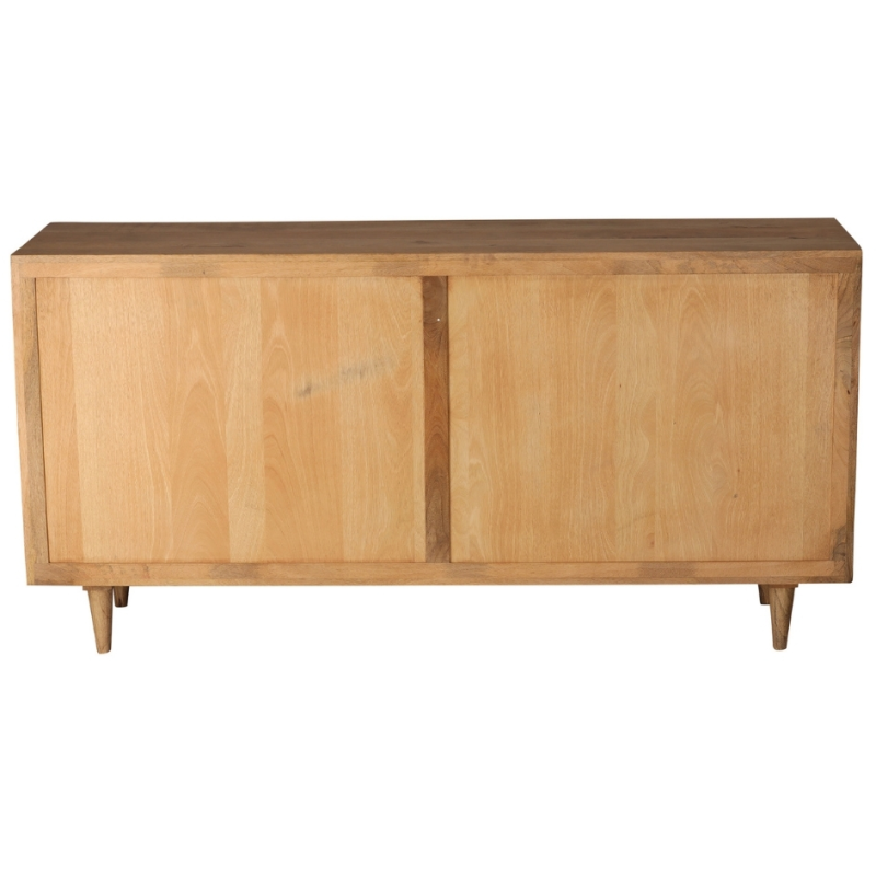 Buffet manguier 2 portes 3 tiroirs 160 cm Barjac  - 4