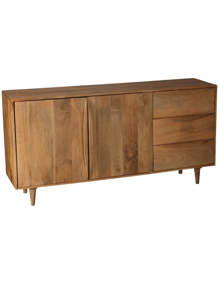 Buffet manguier 2 portes 3 tiroirs 160 cm Barjac  - 1