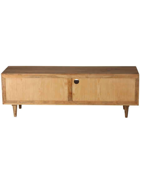 Meuble TV manguier 150 cm 3 tiroirs Barjac  - 4