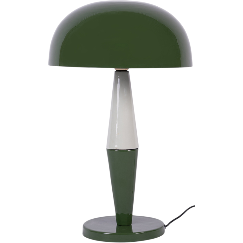 Lampe à poser champignon métal émaillé vert 54 cm Waimea  - 1