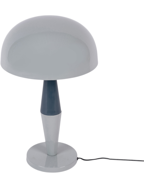 Lampe à poser champignon métal émaillé bleu gris 54 cm Waimea  - 2