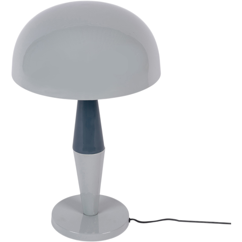 Lampe à poser champignon métal émaillé bleu gris 54 cm Waimea  - 2
