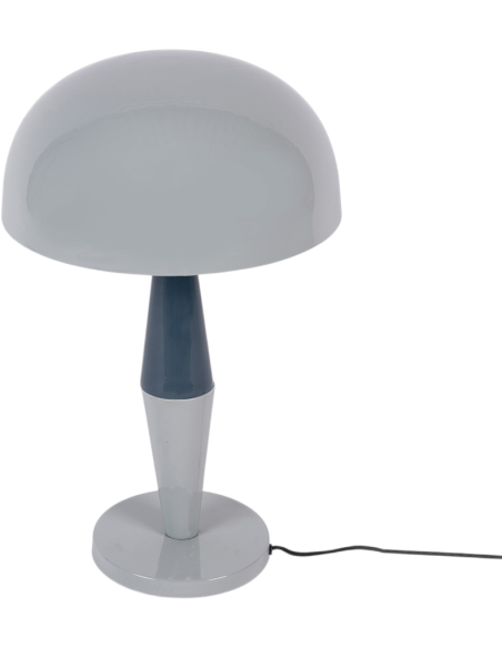 Lampe à poser champignon métal émaillé bleu gris 54 cm Waimea  - 2