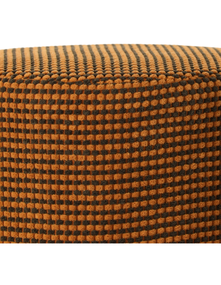 Pouf rond curry marron 40 cm Livia  - 3