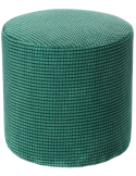 Pouf rond turquoise 40 cm Livia