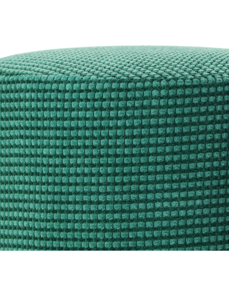 Pouf rond turquoise 40 cm Livia  - 3