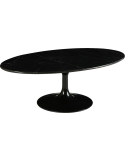 Table basse ovale marbre noir 120 cm Marbella