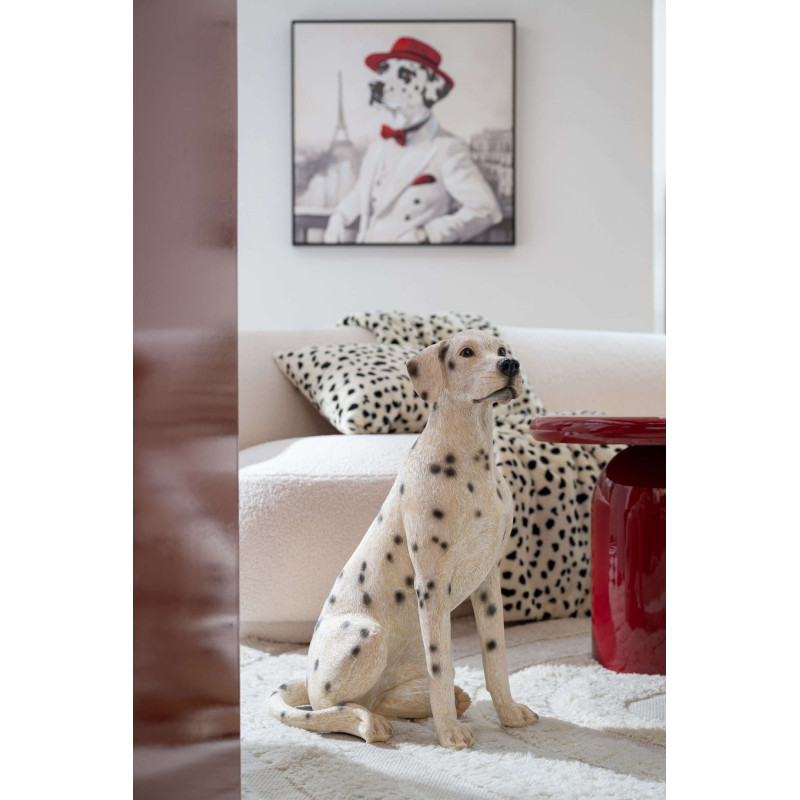 Statue chien dalmatien polyrésine 60 cm Korcula J-Line - 2