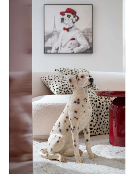 Statue chien dalmatien polyrésine 60 cm Korcula J-Line - 2