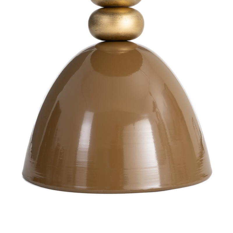 Table d’appoint ronde métal marron doré 49x49x54 cm Magallón Ixia - 6