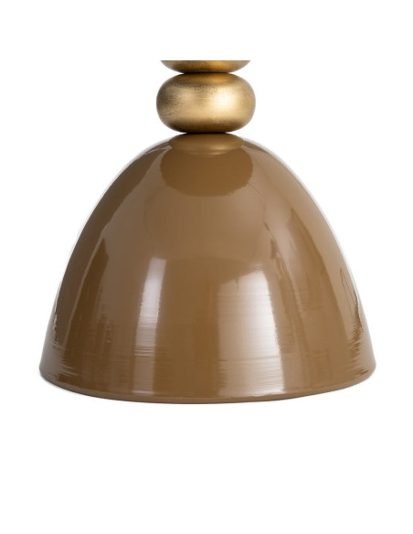 Table d’appoint ronde métal marron doré 49x49x54 cm Magallón Ixia - 6