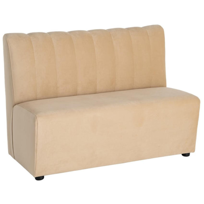Banquette rembourrée beige 120x60x90 cm Lorea Ixia - 1
