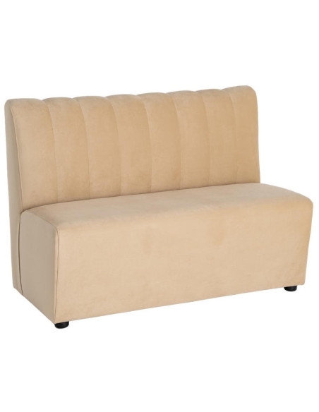 Banquette rembourrée beige 120x60x90 cm Lorea Ixia - 1