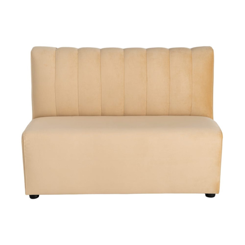 Banquette rembourrée beige 120x60x90 cm Lorea Ixia - 3