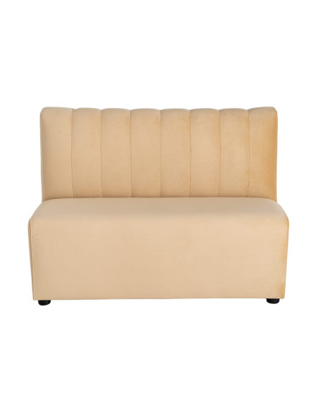 Banquette rembourrée beige 120x60x90 cm Lorea Ixia - 3