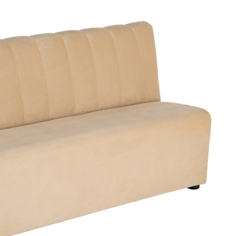 Banquette rembourrée beige 120x60x90 cm Lorea Ixia - 4