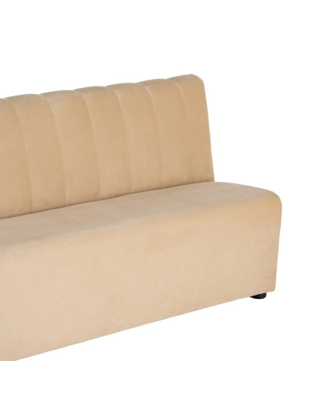 Banquette rembourrée beige 120x60x90 cm Lorea Ixia - 4