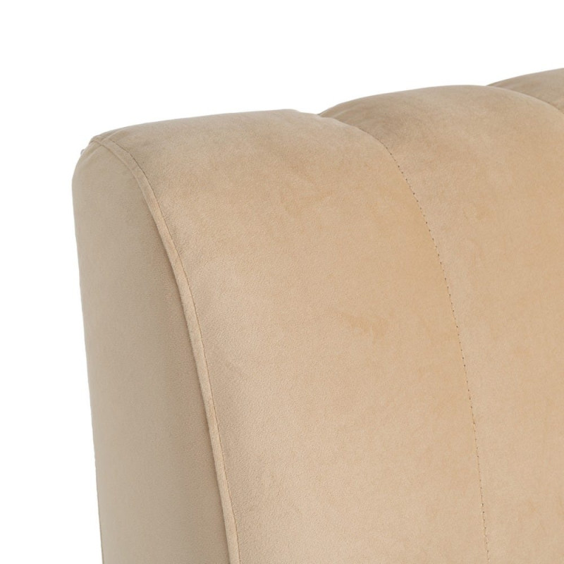 Banquette rembourrée beige 120x60x90 cm Lorea Ixia - 5