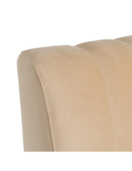 Banquette rembourrée beige 120x60x90 cm Lorea Ixia - 5