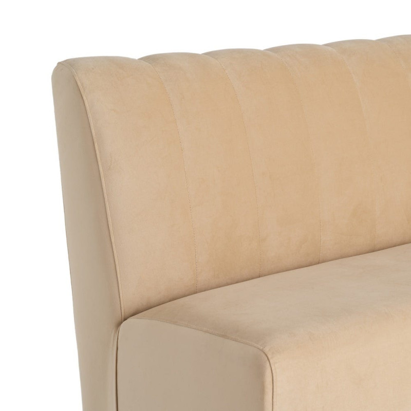 Banquette rembourrée beige 120x60x90 cm Lorea Ixia - 6