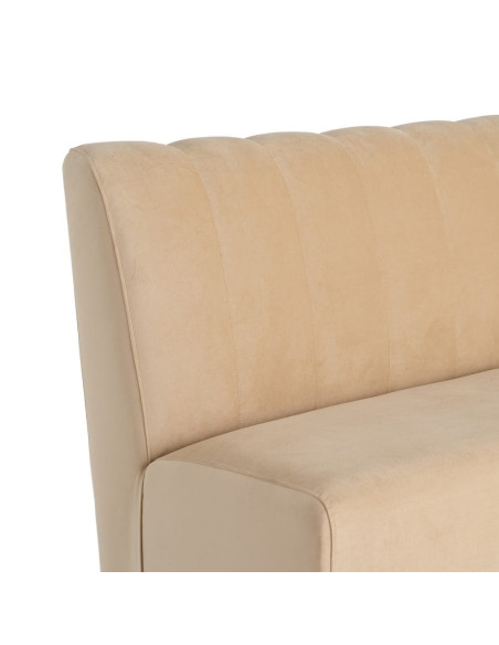 Banquette rembourrée beige 120x60x90 cm Lorea Ixia - 6