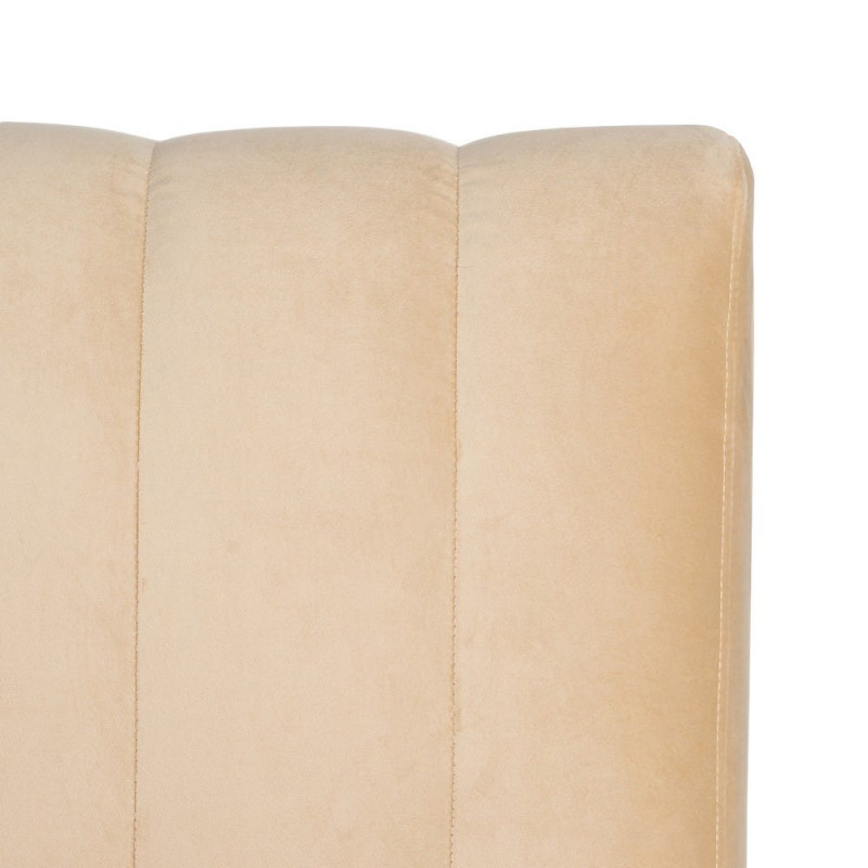 Banquette rembourrée beige 120x60x90 cm Lorea Ixia - 7