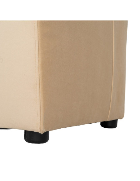 Banquette rembourrée beige 120x60x90 cm Lorea Ixia - 9