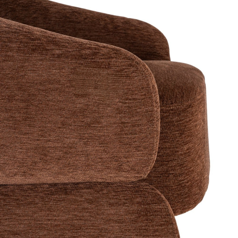 Fauteuil lounge marron chocolat 77x75x73,5 cm Ombrelune  - 8