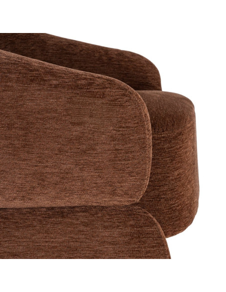 Fauteuil lounge marron chocolat 77x75x73,5 cm Ombrelune  - 8