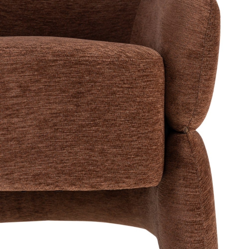 Fauteuil lounge marron chocolat 77x75x73,5 cm Ombrelune  - 9