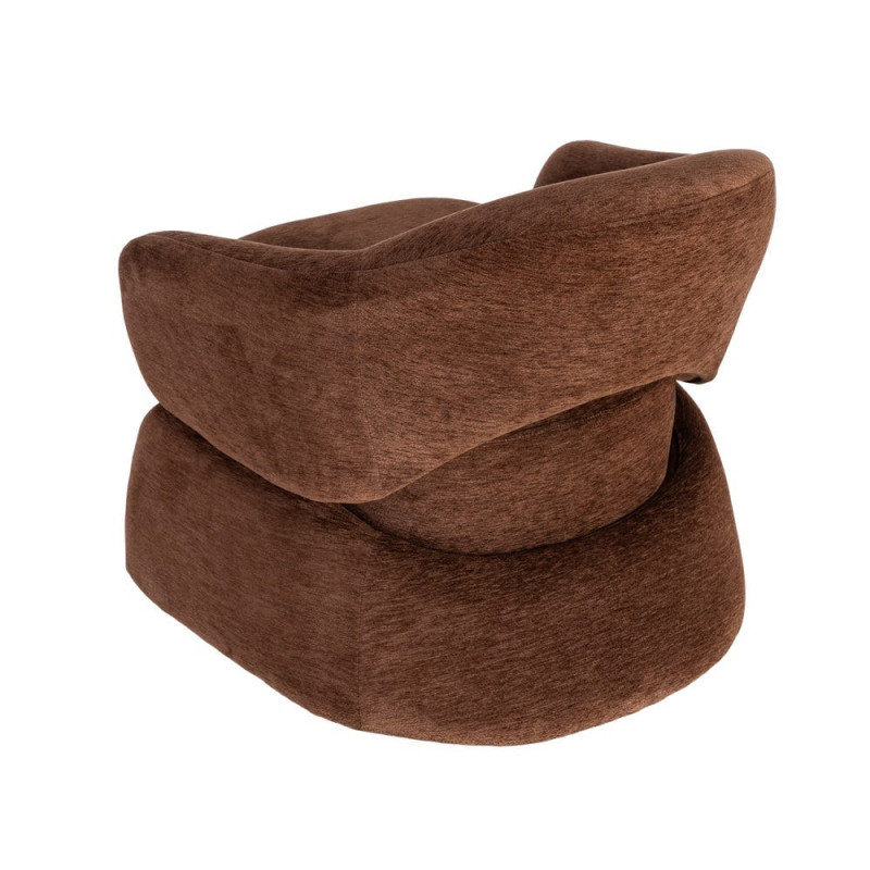 Fauteuil lounge marron chocolat 77x75x73,5 cm Ombrelune  - 6