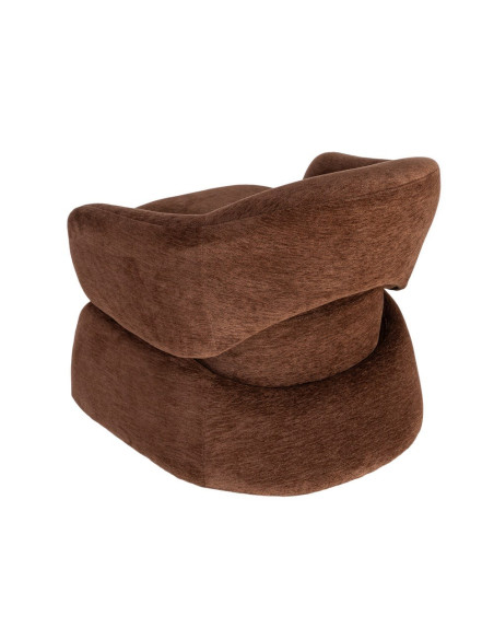Fauteuil lounge marron chocolat 77x75x73,5 cm Ombrelune  - 6