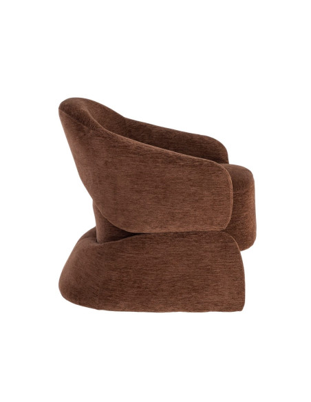 Fauteuil lounge marron chocolat 77x75x73,5 cm Ombrelune  - 4