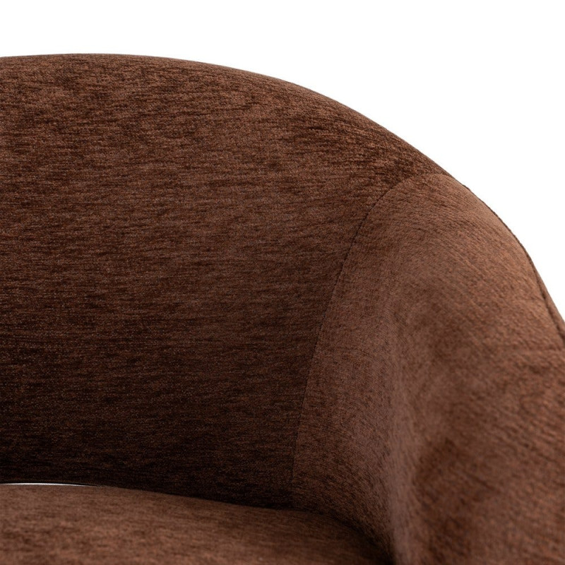 Fauteuil lounge marron chocolat 77x75x73,5 cm Ombrelune  - 10