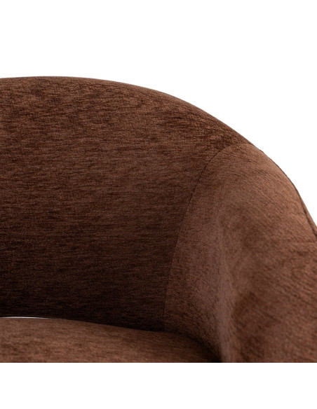 Fauteuil lounge marron chocolat 77x75x73,5 cm Ombrelune  - 10