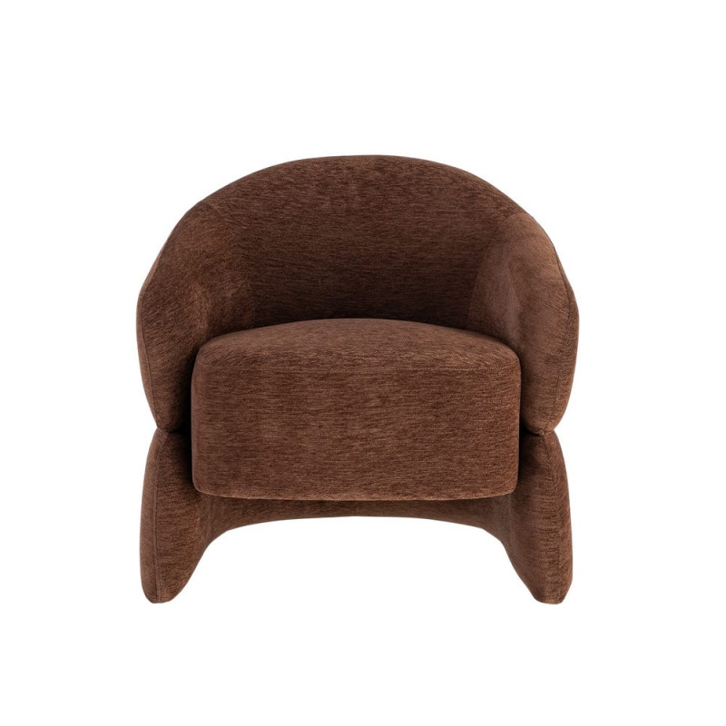 Fauteuil lounge marron chocolat 77x75x73,5 cm Ombrelune  - 3