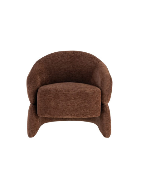 Fauteuil lounge marron chocolat 77x75x73,5 cm Ombrelune  - 3