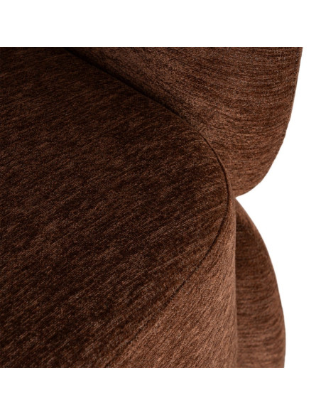 Fauteuil lounge marron chocolat 77x75x73,5 cm Ombrelune  - 11