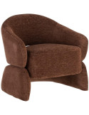 Fauteuil lounge marron chocolat 77x75x73,5 cm Ombrelune