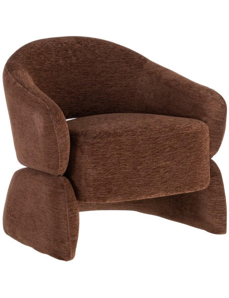 Fauteuil lounge marron chocolat 77x75x73,5 cm Ombrelune  - 1