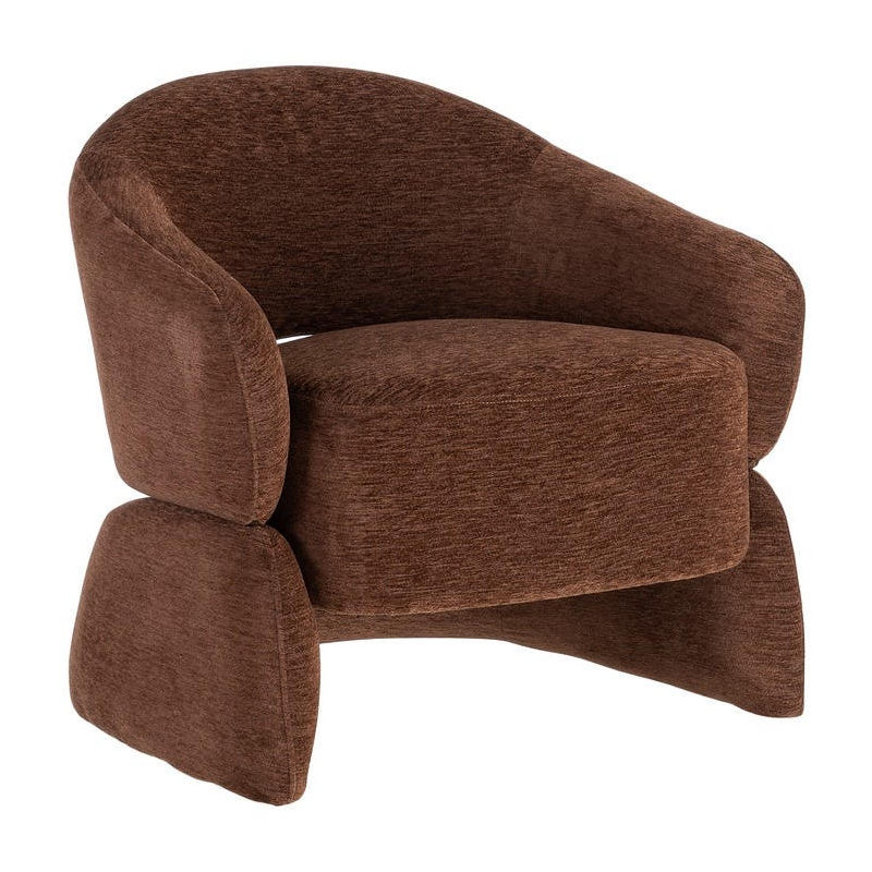 Fauteuil lounge marron chocolat 77x75x73,5 cm Ombrelune  - 1