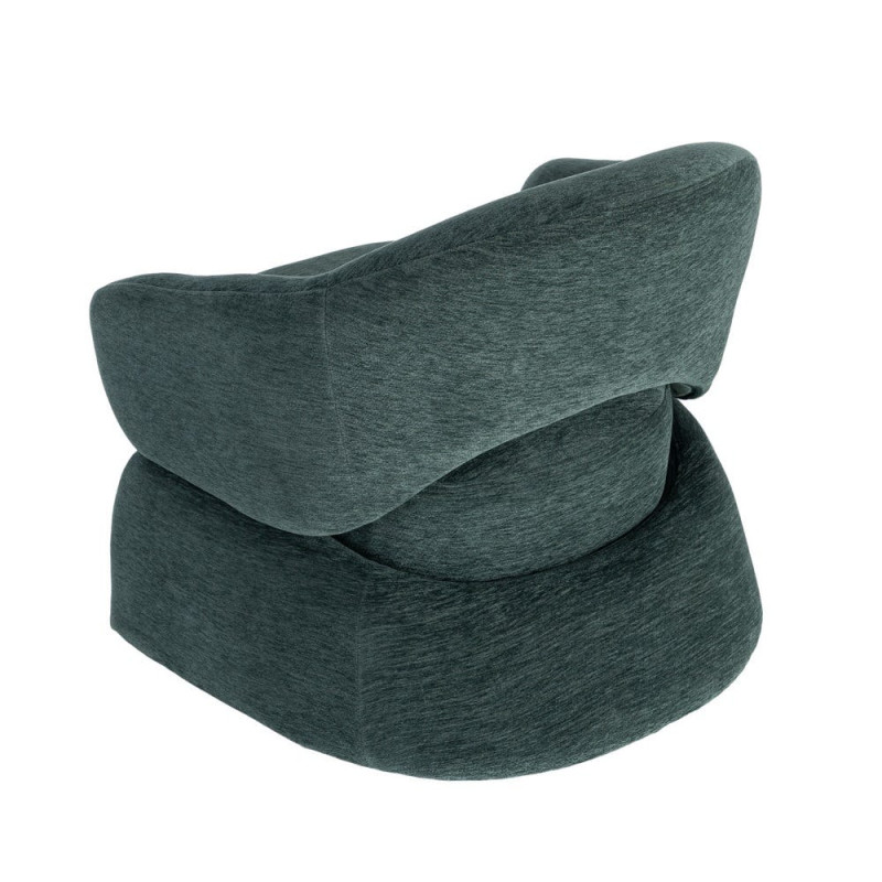 Fauteuil lounge vert pétrole 77x75x73,5 cm Ombrelune Ixia - 6