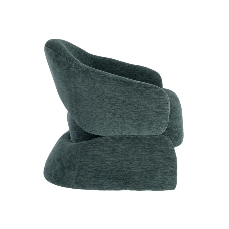 Fauteuil lounge vert pétrole 77x75x73,5 cm Ombrelune Ixia - 5