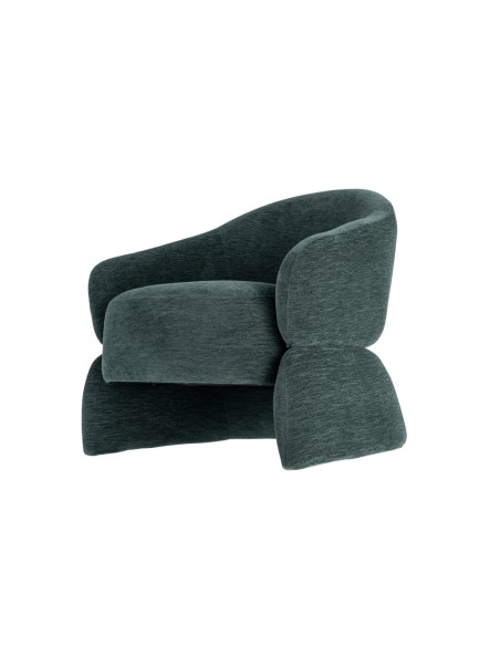 Fauteuil lounge vert pétrole 77x75x73,5 cm Ombrelune Ixia - 4