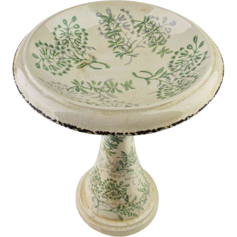 Coupe décorative sur pied céramique verte 40,5 cm Avanos  - 2