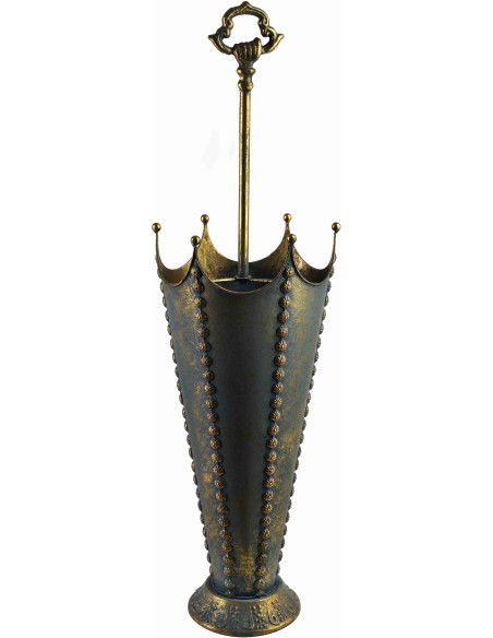 Porte-parapluies entrée métal bronze antique 78 cm Valdoria  - 1