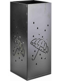 Porte-parapluies noir métal 48,5 cm Pluviora